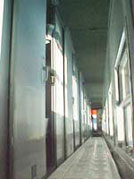 Ratraco train's corridor